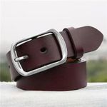 Ozy & Ozera Dinisiton Mens Cow Leather Belt Brown