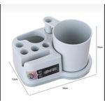 product_image_name-Generic-Bathroom Toothbrush Cup Holder Stand Storage Set NEW-1