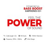 itel Metal Design Powerful Bass Boost Wired 3.5mm Earphones - image 2