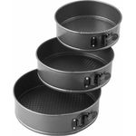 product_image_name-Generic-Non-Stick Cake Mold Pan Set - Round Shape - 3 Pieces-2