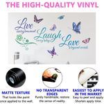 product_image_name-Generic-Live Laugh Love Wall Decal Art, Vinyl Motivational Quotes Stickers, Live Every Moment Laugh Every Day Love Beyond Words Removable Wall Mural DIY Home Decor for Bedroom-7