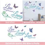 product_image_name-Generic-Live Laugh Love Wall Decal Art, Vinyl Motivational Quotes Stickers, Live Every Moment Laugh Every Day Love Beyond Words Removable Wall Mural DIY Home Decor for Bedroom-8
