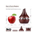 Generic Essential Oil Diffuser 200ml Humidifier Aroma Diffuser for Home & Office-Wooden - image 3
