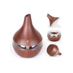 Generic Essential Oil Diffuser 200ml Humidifier Aroma Diffuser for Home & Office-Wooden - image 6