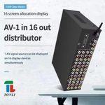 16 Port Video And Audio Splitter 3 RCA