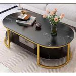 Glossy MDF Nordic Center Table- Living Room WOODEN