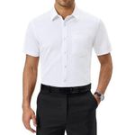 Fashion Men's Quality Short Sleeve Shirt - WHITE