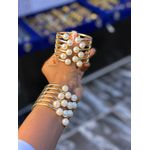 Gemat LUXURY GOLD BANGLES-2 IN 1 FOR LADIES 
