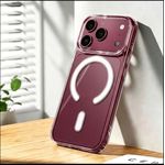 Generic iPhone 18 Pro Phone Case - Magnetic Full-Coverage Protective Case, Supports Wireless Charging, Shock-Resistant. ( TRANSPARENT ) - image 2