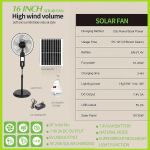 product_image_name-Generic-16 Inch Solar Rechargeable Standing Fan with LED Light 9V 25W Solar panel-5