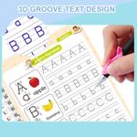 Generic Kids Magic Practice Copybook Set – 4PCS Handwriting Workbook with Pen & Refills - image 3