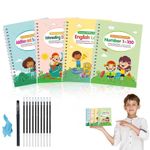 Generic Kids Magic Practice Copybook Set – 4PCS Handwriting Workbook with Pen & Refills - image 8