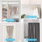 Generic 2pcs Spring Loaded Curtain Rods Extendable Tension Curtain Pole 55-90 cm - image 3