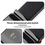 product_image_name-Fashion-Men’s Black Faux Leather Auto Belt – Gold Dragonfly Accent Buckle for Smart Casual-2