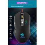 Generic Wired Competitive Game Mouse With 4 Level DPI with Cool Breathing Lamp GM3 Black - image 6