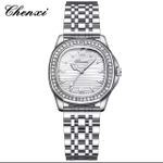 Chenxi Superior Quality Chronograph Silver Business Luxury design wristwatch