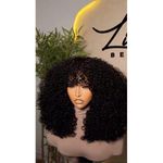 Natural Black Full Volume Curly Black Wig