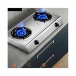 Table Top Gas Cooker With 2 Burners Automatic - Stainless