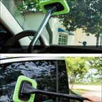 product_image_name-Generic-1pcs+2pcsReplacement cloth  green Windshield Cleaning Brush Kit  Long Handle Interior Car Glass Wiper  Plastic Material-4