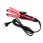 Hair Straightener & Curler 2 In 1 Electric Hand Tool