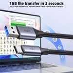 General USB3.0 to Type-C Cable 5Gbps Fast Charge Braided - image 3
