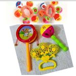 5 in 1 Baby hand rattle sound bell rattle kids baby feet bell music 