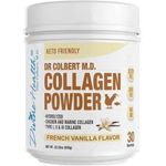 product_image_name-Divine Health-Hydrolyzed Collagen Powder,Vanilla Flavor Type I, II, III Chicken & Marine Collagen Peptides 630g-1