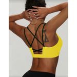 Rosette Women's Seamless Soft Sports Top, Spring/Summer Black - image 2