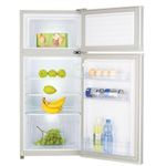 Generic 95 Litres Double Door Fridge Silver (HRF-95BEX) - Silver - image 2