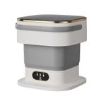Generic 15L Portable Washers Folding Washing Machine - Grey