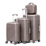 Polo Premium Unbreakable Thick Shell Quad Wheels Luggage Boxes - Brown - Set Of 4 - image 2