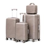 Polo Premium Unbreakable Thick Shell Quad Wheels Luggage Boxes - Brown - Set Of 4 - image 4