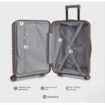 Polo Premium Unbreakable Thick Shell Quad Wheels Luggage Boxes - Brown - Set Of 4 - image 5