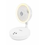 Taigexin Rechargeable rotating foldable table fan with ring light TGX 3608 - image 2