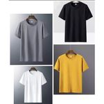 4 IN 1 UNISEX PLAIN ROUND NECK POLO T-SHIRT