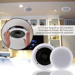 product_image_name-Generic- Midbass speaker Flush Mount In-wall In-ceiling 2-Way Home Speaker System Spring Loaded Quick Connections Dual Polypropylene Cone Polymer Tweeter Stereo Sound 200 Watts (PDIC61RD) -1