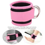 Generic 2pc Strap Cable Hine Resistance Band Adjustable Comfortable Ankle Cuff Glutes Kickbacks, Leg - image 6