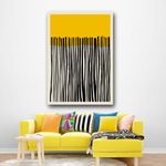 Generic Abstract Vertical Line wall art framed canvas