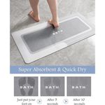 Absorbent bathroom mat