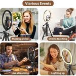 Generic 10in Dimmable Ring Light Tripod & 3120 Bluetooth Earbuds Combo - image 6