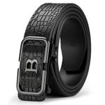 product_image_name-Fashion-Men's Belt Leather Automatic Buckle Belts-Black-1