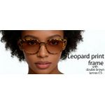 Fashion Women‘s Leopard-patterned frame double-tea sunglasses - image 2