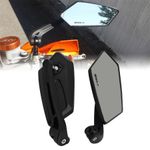 product_image_name-Generic-Universal Motorcycle Rearview Mirror - Black-1