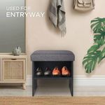 Generic 2 TIER SIDE STOOL / SHOE BENCH WITH SOFT CUSHION - image 4