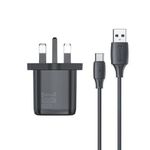 product_image_name-FOOMEE-TRAVEL CHARGER FOOMEE. 18W Fast Charging Charger + 1M Type-C Charging Cable-3