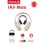 product_image_name-Oale-OALE iAir Max Midnight Black Bluetooth Headphone Bluetooth 5.3 ENC Noise Reduction-5