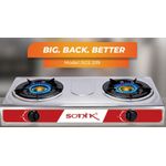 Sonik 2 Burners Low Gas Consumption-Auto Ignition TableTop Gas209 - image 2