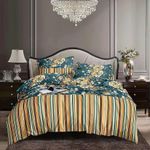 LUXURY COTTON FLORAL BEDSHEET SET with 2 pillowcases (Bedding  Set)