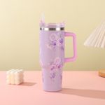 product_image_name-Generic-Beautiful Flora 1.2oz Stanley Cup Double-layer Vacuum Cup with Straw Handle-2