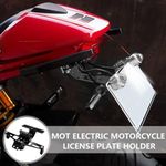 Generic Motorcycle modified license plate frame, adjustable LED license plate frame - image 3
